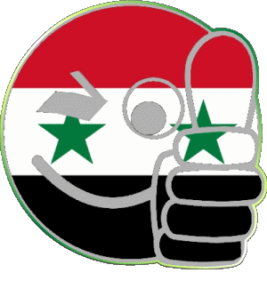 Smiley - OK Syrie Asie Drapeaux 