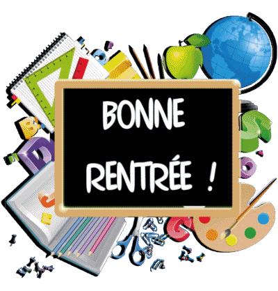 012 Fond Transparent Bonne Rentrée Français Messages 