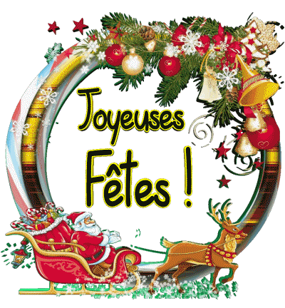 Serie 04 Joyeuses Fêtes (Noël) Francese Messagi 