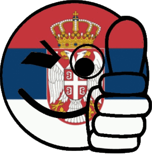 Smiley - OK Serbia Europe Flags 
