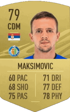Nemanja Maksimovic Serbia F I F A - Giocatori carte Videogiochi Multimedia 