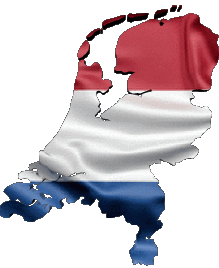 Mapa Países Bajos Europa Banderas 