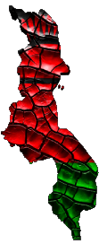 Carte Malawi Afrique Drapeaux 