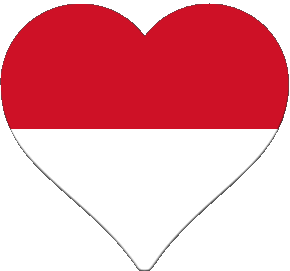 Herz Monaco Europa Fahnen 