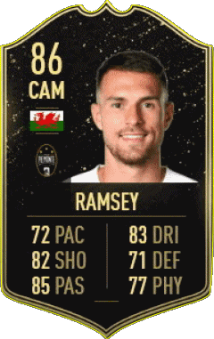 Aaron Ramsey Gales F I F A - Jugadores  cartas Vídeo Juegos Multimedia 