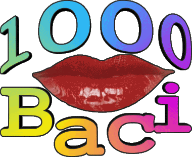 1000 Baci Italiano Mensajes 
