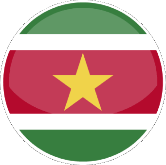 Runde Suriname Amerika Fahnen 