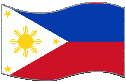 Rechteck Philippinen Asien Fahnen 