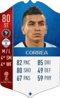 Angel Correa Argentina F I F A - Card Players Video Games Multi Media 