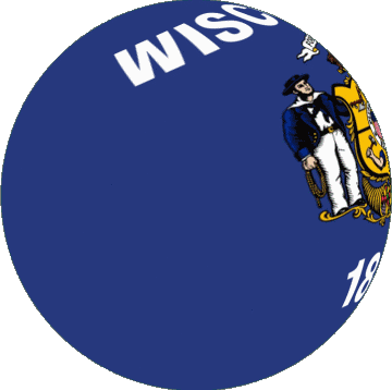 Sphere - Cube Wisconsin U.S.A - Etats Amériques Drapeaux 