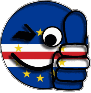 Smiley - OK Cabo Verde África Banderas 