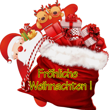 Serie 10 Fröhliche  Weihnachten Alemán Mensajes 