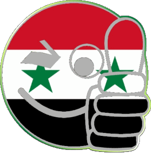 Smiley - OK Syria Asia Flags 