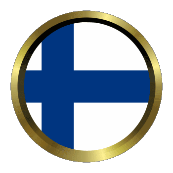 Round - Rings Finland Europe Flags 