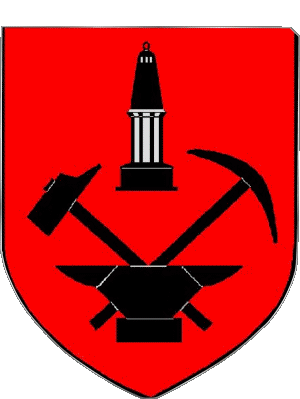 Wappen-Wappen COMMENTRY 03 Abteilungen - Städte Frankreich Fahnen 