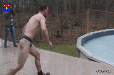 Scheitern Schwimmbad MENSCHEN Humor -  Fun 