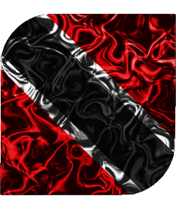 Quadrato Trinité et Tobago America Bandiere 