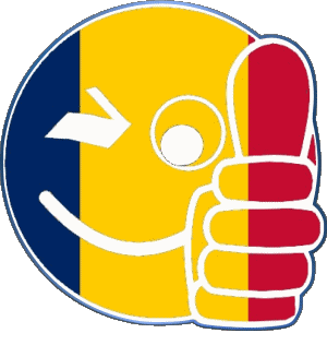 Smiley - OK Tschad Afrika Fahnen 