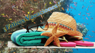 005 Sfondo animato Felices Vacaciones Spagnolo Messagi 