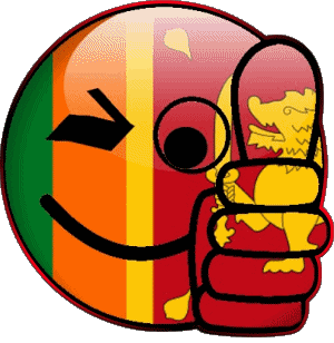 Smiley - OK Sri Lanka Asie Drapeaux 