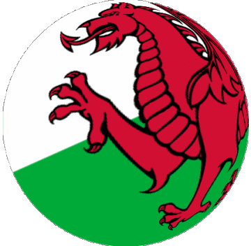Kugel - Würfel Wales Europa Fahnen 