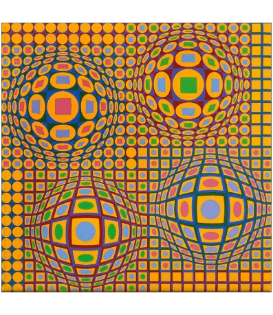 Victor Vasarely Pintor de artistas Humor - Fun 