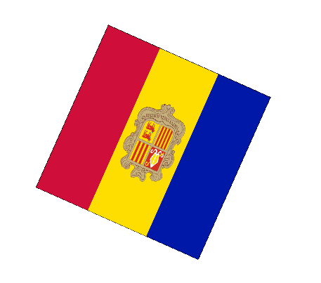 Kugel - Würfel Andorra Europa Fahnen 