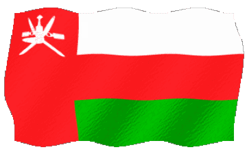 Welligkeit Oman Asien Fahnen 