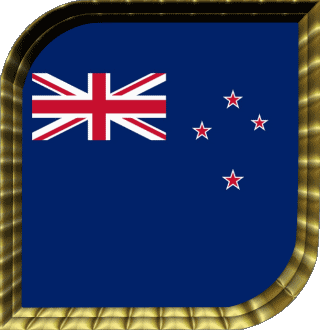 Square New Zealand Oceania Flags 