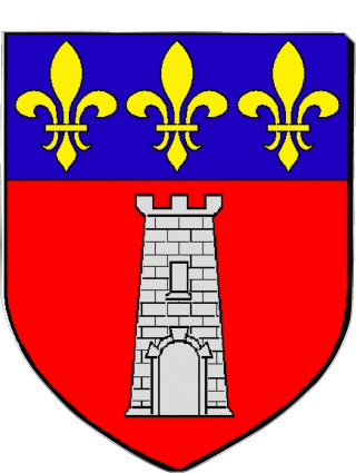 Blasón-Blasón VAUCOULEURS 55 Departamentos - Ciudades Francia Banderas 