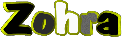 Zohra Z WEIBLICH - Maghreb Muslim Vorname 