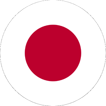 Rond Japon Asie Drapeaux 