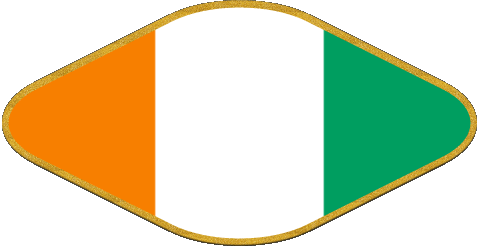 Oval 02 Ivory Coast Africa Flags 