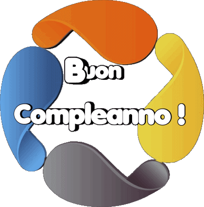 011 Fond Transparent Astratto - Geometrico Buon Compleanno Italien Messages 