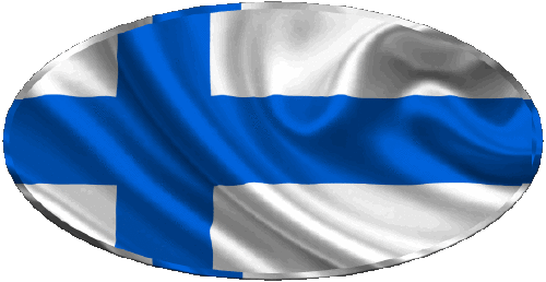Oval Finlandia Europa Banderas 