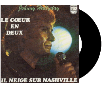 Le coeur en deux - Neige sur Nashville-Le coeur en deux - Neige sur Nashville Johnny Hallyday Compilation 70' France Musique Multi Média 