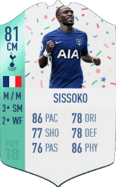 Moussa Sissoko France F I F A - Joueurs Cartes Jeux Vidéo Multi Média 