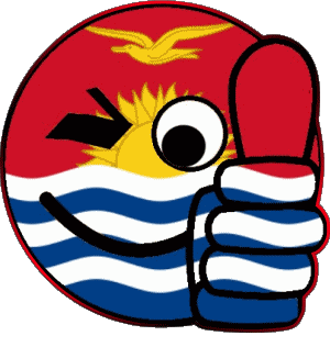 Smiley - OK Kiribati Ozeanien Fahnen 