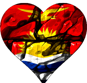 Cuore Kiribati Oceania Bandiere 