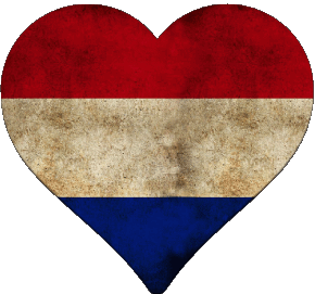 Herz Niederlande Europa Fahnen 