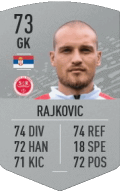 Predrag Rajkovic Serbien F I F A - Karten Spieler Videospiele Multimedia 