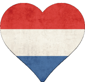 Cuore Paesi Bassi Europa Bandiere 