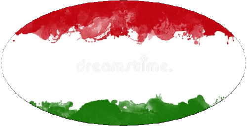 Oval Hungary Europe Flags 