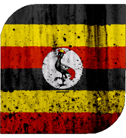 Plaza Uganda África Banderas 