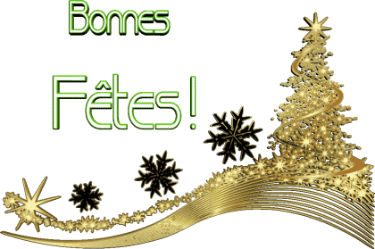 Serie 15 Bonnes Fêtes (Noël) Francés Mensajes 