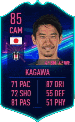 Shinji Kagawa Giappone F I F A - Giocatori carte Videogiochi Multimedia 