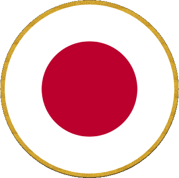 Rond Japon Asie Drapeaux 