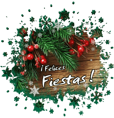 Serie 14 Felices Fiestas Spagnolo Messagi 