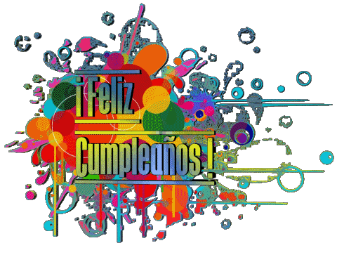 008 Transparent Background Abstracto - Geométrico Feliz Cumpleaños Spanish Messages 