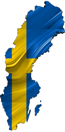 Map Sweden Europe Flags 